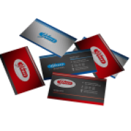 Business cards using Speciality Media