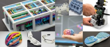 Variety of 3D printed samples