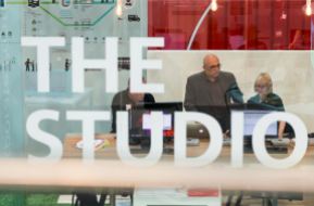 The Studio - where visitors could discuss software